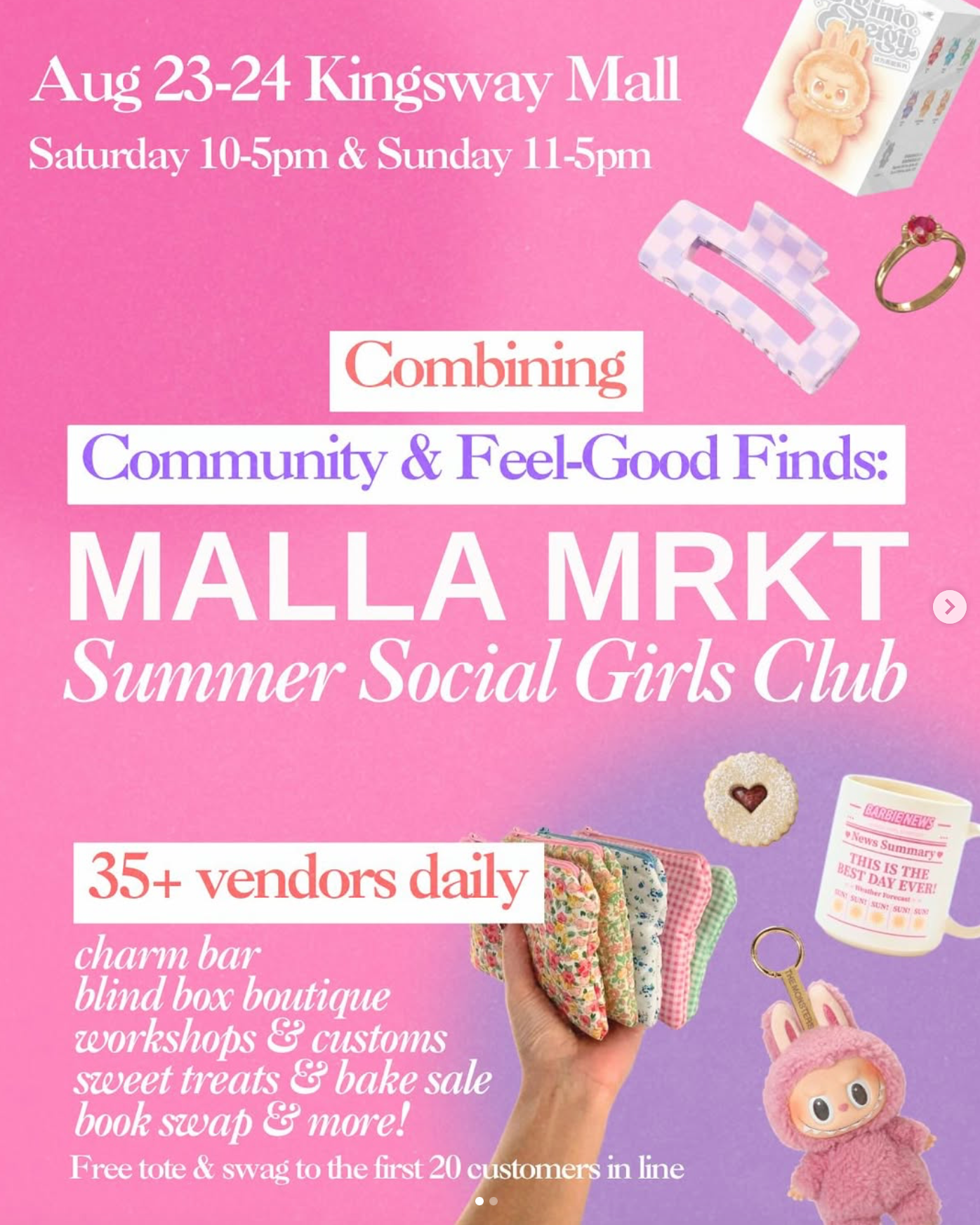 Malla MRKT August 23/24 - Miniso Blind Boxes, Labubu Clothing and Cute Pokemon